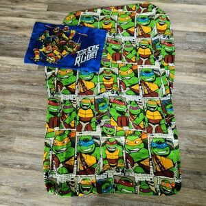 Teenage Mutant‎ Ninja Turtle Fitted Sheet Twin Size + Pillow Case 2013 Bedding